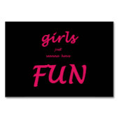 女の子はただおもしろい テーブルナンバー (裏面)