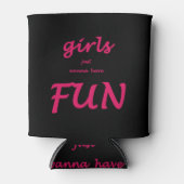 女の子はただおもしろい 缶クーラー (正面)