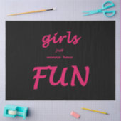 女の子はただおもしろい 薄葉紙 (クラフト)