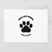 女の子はただのプードルを持ちたい 案内ポストカード (正面)