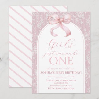 女の子はただひとりの誕生日を祝いたい - 誕生日招待状 招待状
