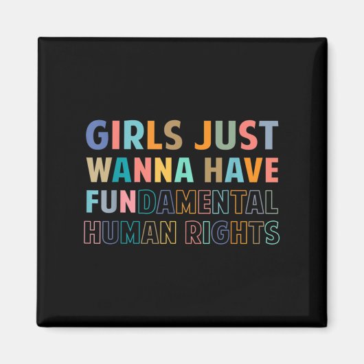 女の子はただ基本的人権を持ちたいと思っている マグネット (正面)