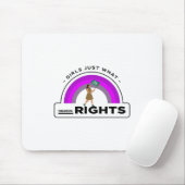 女の子はただ基本的権利を求める マウスパッド (マウス)