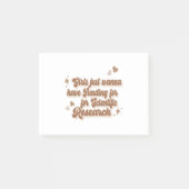 女の子はただ科学的な調査のための資金を持ちたいと思う ポストイット (正面)