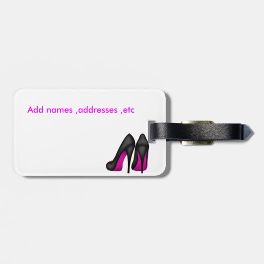 女の子はちょうどおもしろいのギフトを持ちたいと思います ラゲッジタグ (裏面横)