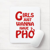 女の子はちょうど電話を持ちたいở マウスパッド (マウス)