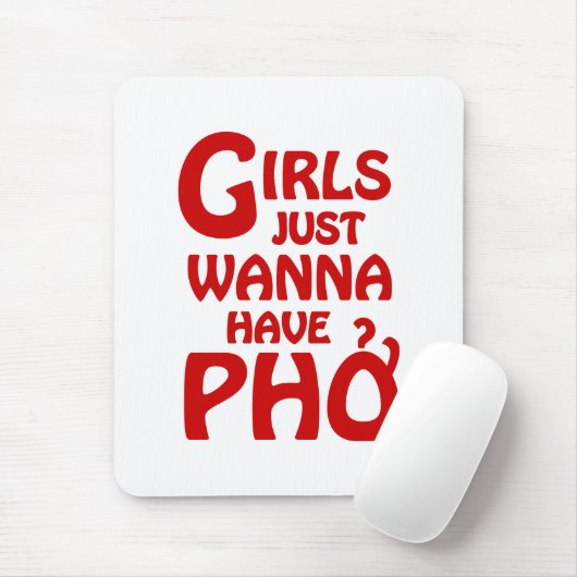 女の子はちょうど電話を持ちたいở マウスパッド (マウス)