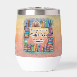 女の子はみんな本とワインが必要