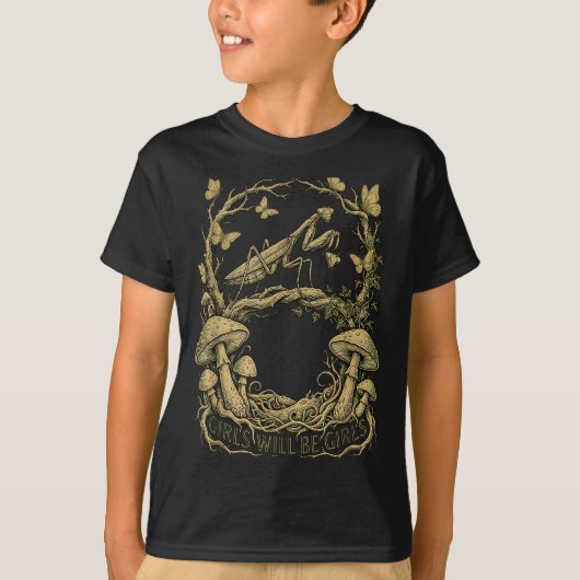 女の子はカマキリ Tシャツ (正面)