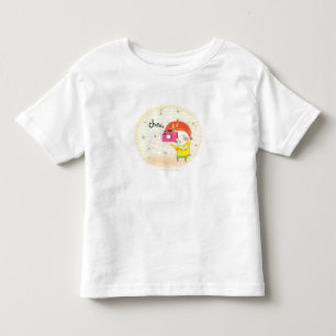 女の子はカメラを持っクリックている トドラーTシャツ