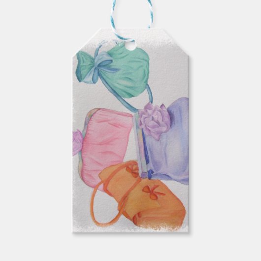 女の子はカラフル財布 ギフトタグ (正面)