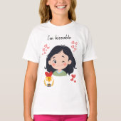 女の子はキスできる Tシャツ (正面)