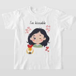 女の子はキスできる Tシャツ