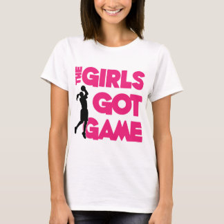 女の子はゲーム、メロンを得ました Tシャツ
