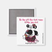 「女の子はチャットルーム考えよ」磁石 マグネット (正面/裏面)