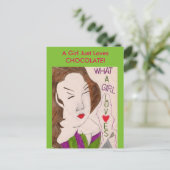 女の子はチョコレートが大好き! ポストカード (スタンド正面)