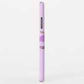 女の子はバレリーナをiPodのブロンドの紫色の箱と名前を挙げました Case-Mate iPhoneケース (裏面/右)