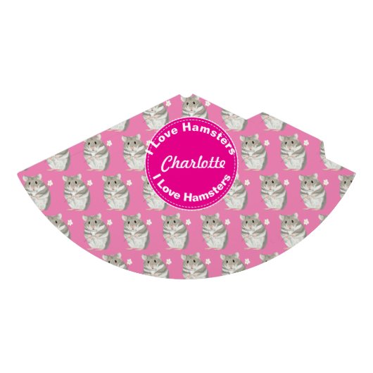 女の子はパーティーハットとグレーと白のハムスターに命名 パーティーハット (正面)