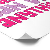 女の子はフェミニストの女性のエンパワーメントを何でもできる ポスター (角)