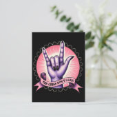 女の子はフェミニスト気にしない ポストカード (スタンド正面)