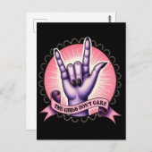 女の子はフェミニスト気にしない ポストカード (正面/裏面)