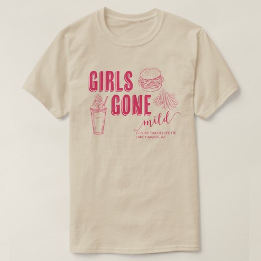 女の子はマイルドブリーズメイドバッハ行った Tシャツ (デザイン正面)