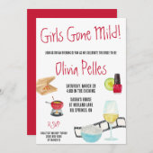 女の子はマイルド!おもしろいナイトインバチェロレッテ 招待状 (正面/裏面)