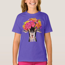 女の子はヤギにポゼイ。 Tシャツ