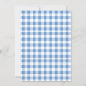 女の子はワンイエローブルーの1歳の誕生日にしたい 招待状 (裏面)