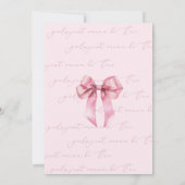 女の子はワンピンクボウツインガールズ 招待状 (裏面)