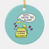 女の子は一人だったの？クリスマスオーナメント セラミックオーナメント (正面)