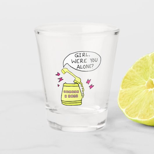 女の子は一人だったの?ショットグラス ショットグラス (正面)
