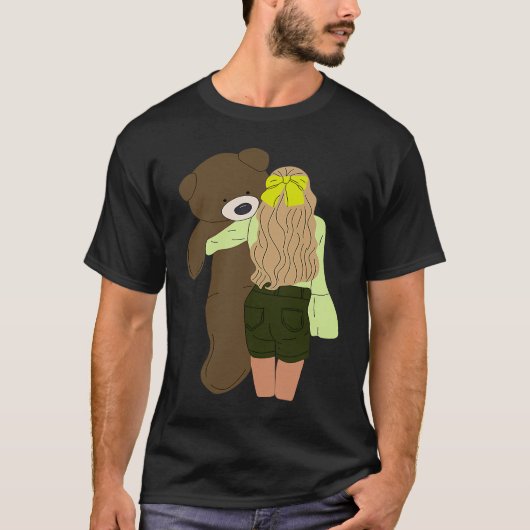 女の子は丸くてフワフワ Tシャツ (正面)