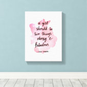 女の子は二つあるべきだ キャンバスプリント (インサイチュ (ウッドフロア))