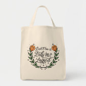 女の子は伝説になるなやる気を起こさせる トートバッグ (正面)