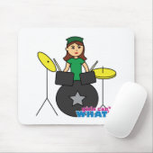 女の子は何ができない?ColorizeMEカスタムデザイン マウスパッド (マウス)