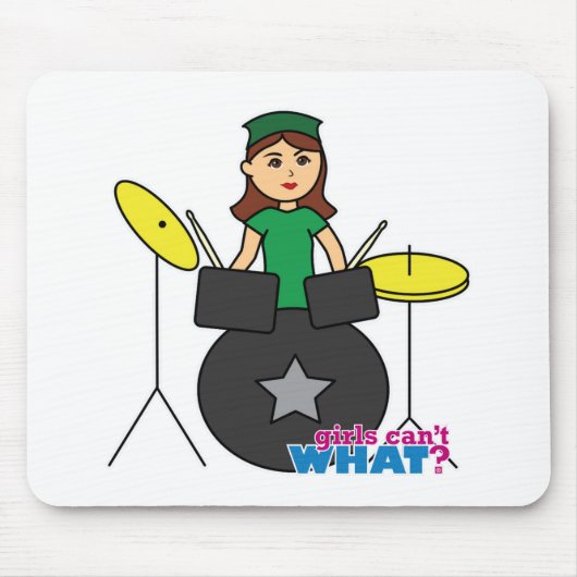 女の子は何ができない?ColorizeMEカスタムデザイン マウスパッド (正面)