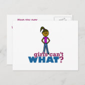 女の子は何が出来ないの？ガールズ ポストカード (正面/裏面)