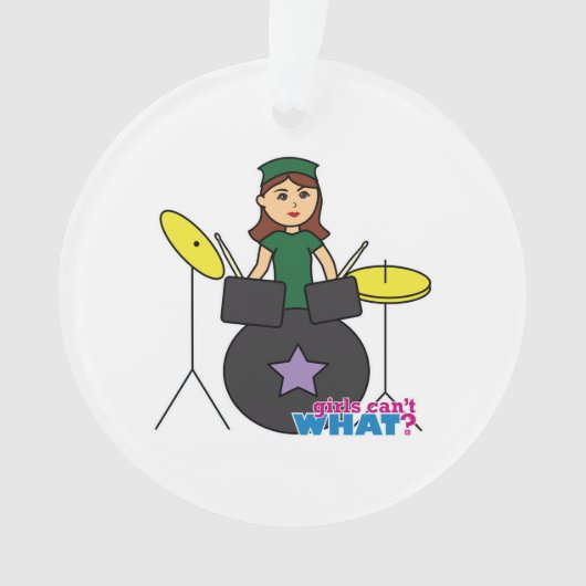 女の子は何が出来ないの？ColorizeMEカスタムデザイン オーナメント (正面)