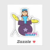 女の子は何が出来ないの？ColorizeMEカスタムデザイン シール (シート)