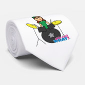 女の子は何が出来ないの?ColorizeMEカスタムデザイン ネクタイ (ロール)