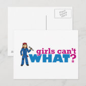 女の子は何が出来ないの?ColorizeMEカスタムデザイン ポストカード (正面/裏面)