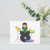 女の子は何が出来ないの?ColorizeMEカスタムデザイン ポストカード (スタンド正面)