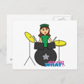 女の子は何が出来ないの?ColorizeMEカスタムデザイン ポストカード (正面/裏面)