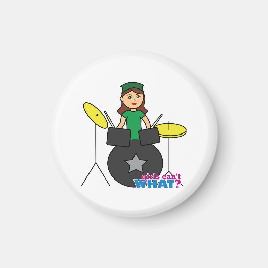 女の子は何が出来ないの？ColorizeMEカスタムデザイン マグネット (正面)