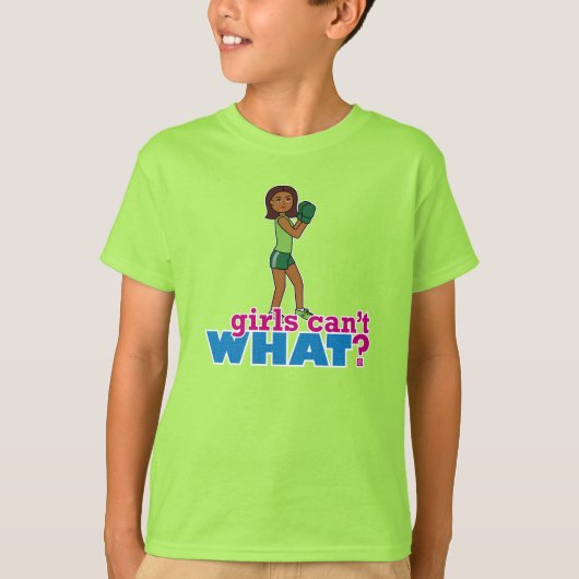 女の子は何が出来ないの？ColorizeMEカスタムデザイン Tシャツ (正面)