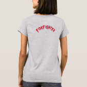 女の子は何のカスタム Tシャツ (裏面)