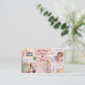 女の子は名刺を見ている 名刺 (スタンド正面)