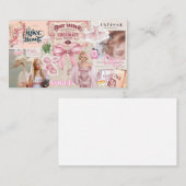 女の子は名刺を見ている 名刺 (正面/裏面)