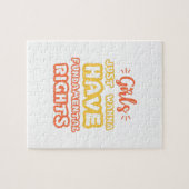 女の子は基本的な人権を望んでいる ジグソーパズル (横)